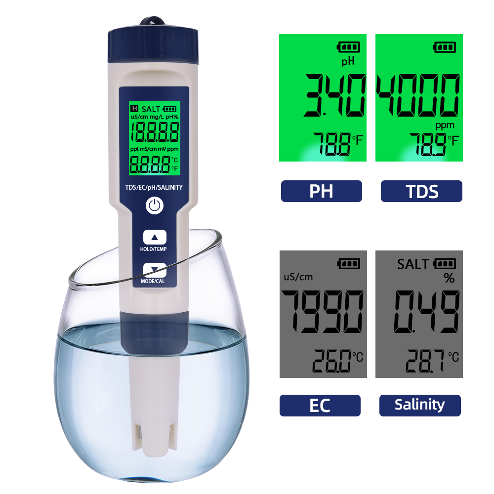 Ph Meter Digital Water Tester - Penguji kualitas air profesional, alat analisis