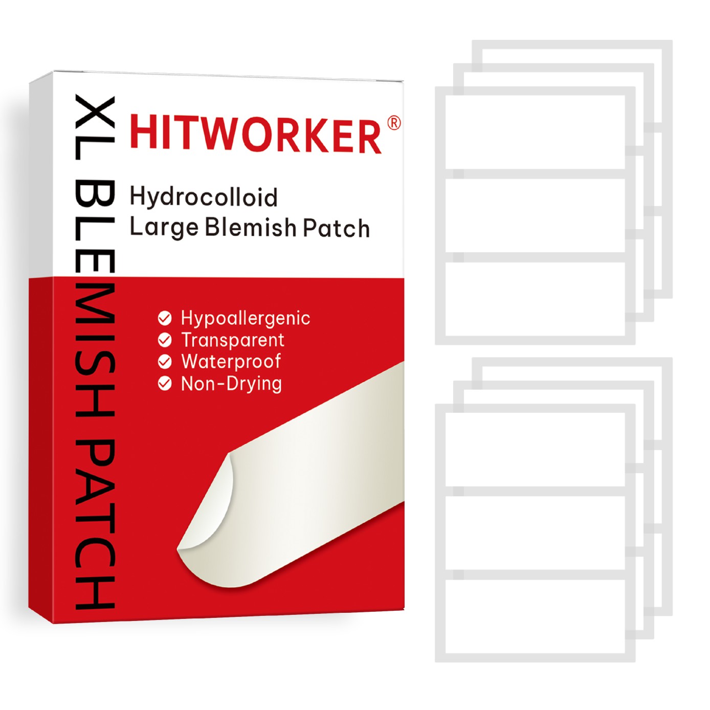 30 lembar plester jerawat ukur - Packaging ulasan dan harga