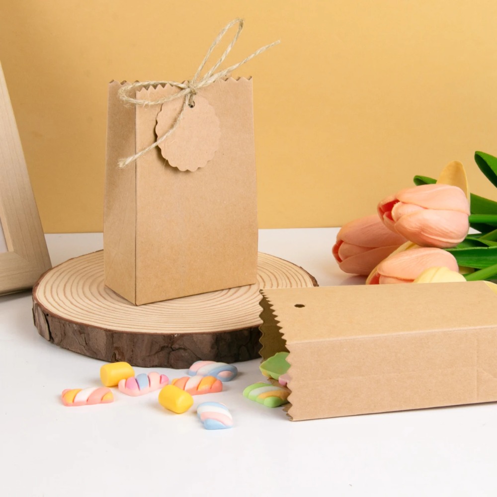 Kotak Hadiah Kertas Kraft Retr - Packaging ulasan dan harga