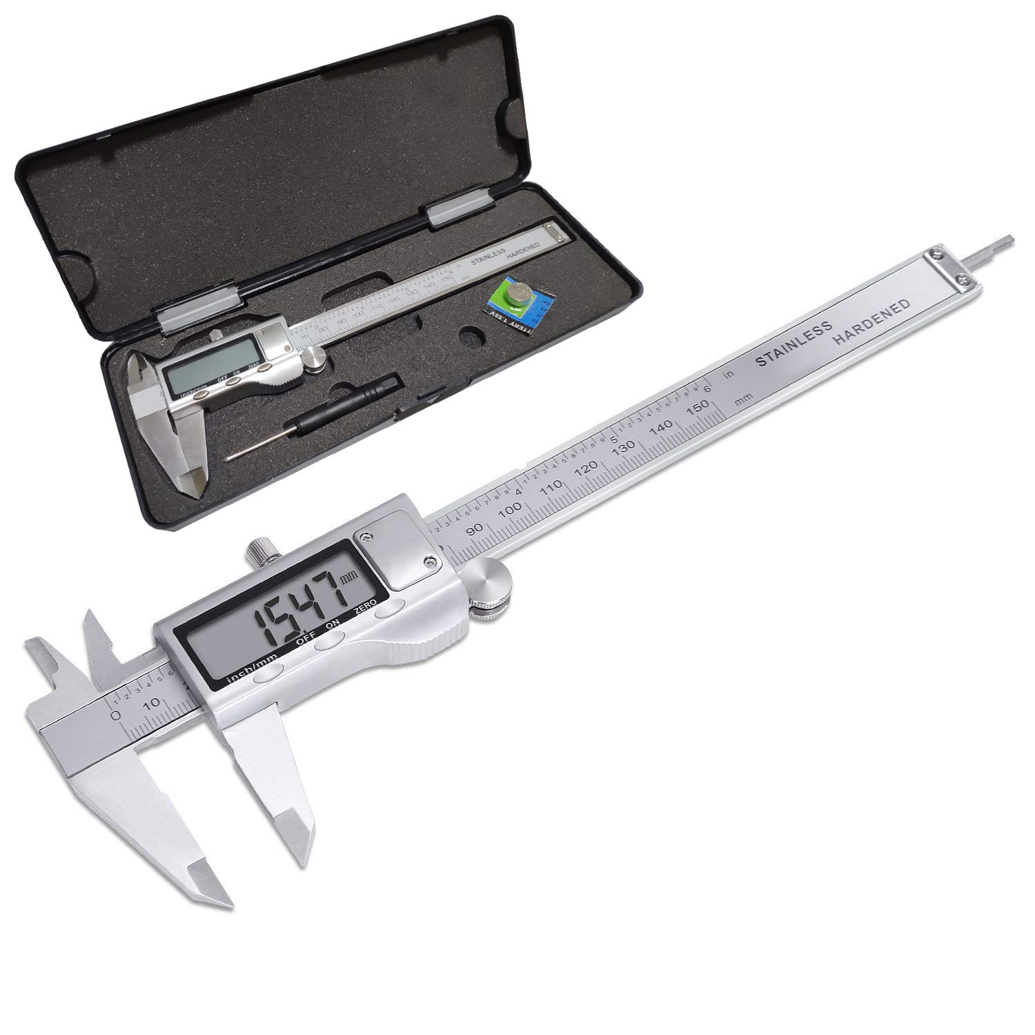 Kaliper Digital logam 150/200/ - Digital Caliper 150Mm Stainless Steel ulasan dan harga