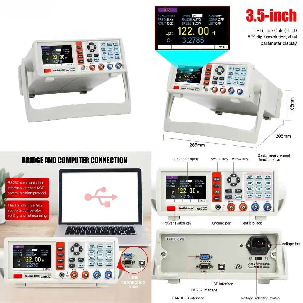 Alat Ukur LCR Digital Desktop  - Test Instruments ulasan dan harga
